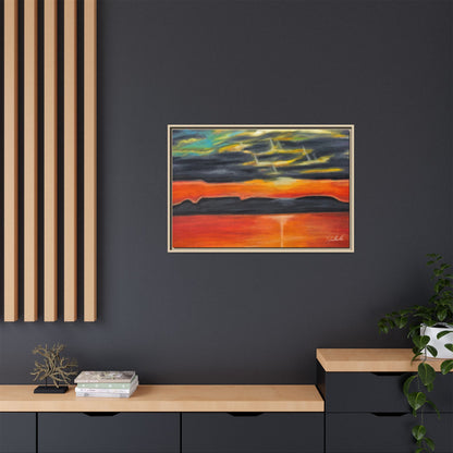 Sleeping Giant at Sunset Framed Wall Art