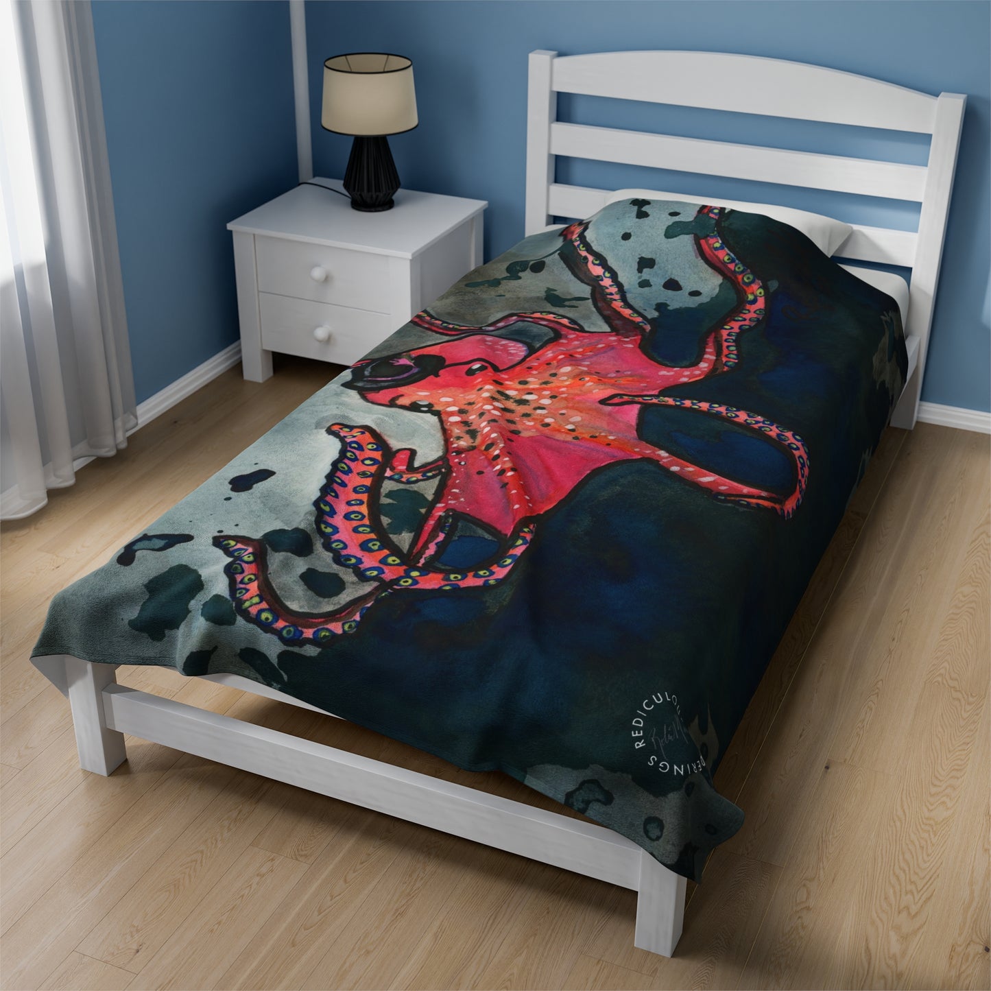 Octopus Velveteen Plush Blanket