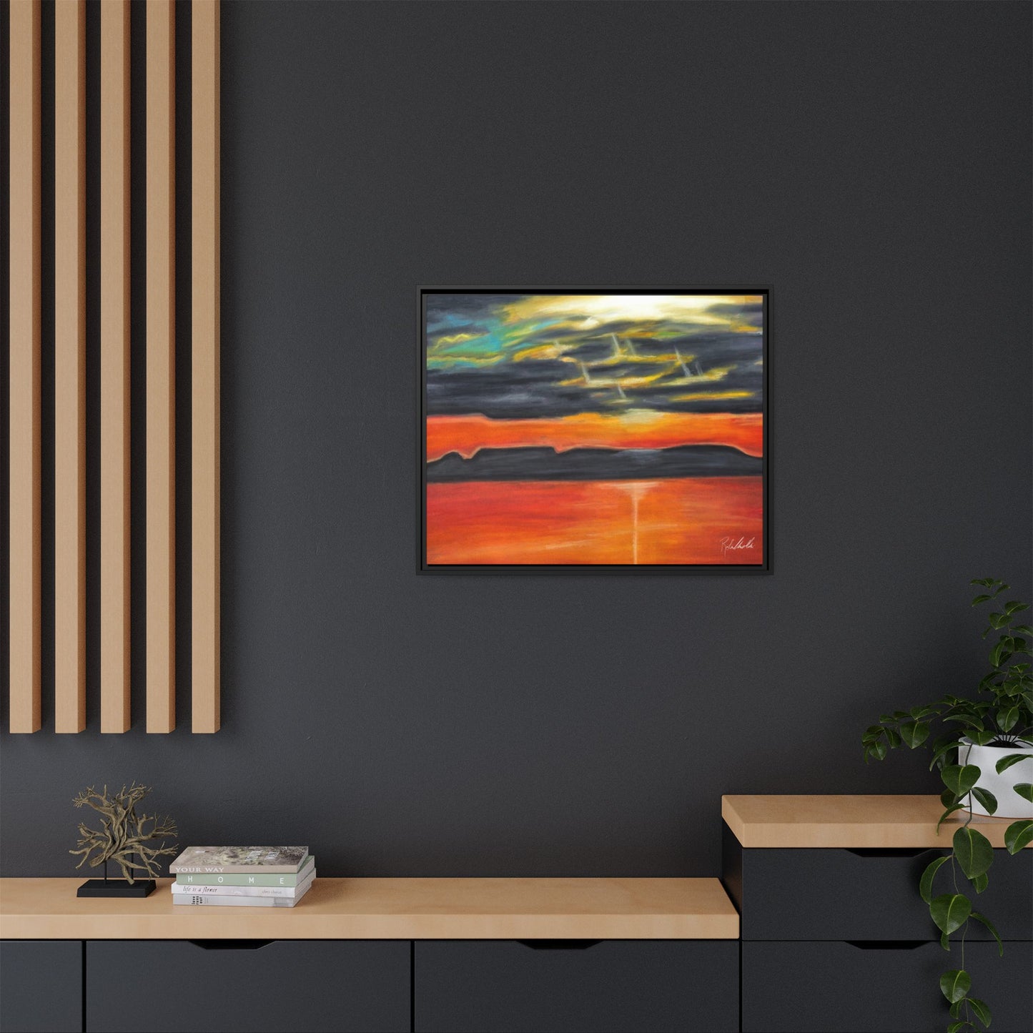 Sleeping Giant at Sunset Framed Wall Art