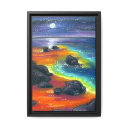 Beach at Night Frame Wall Art