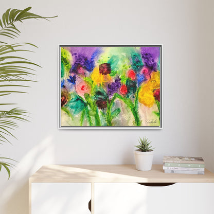 Abstract Flowers Framed Wall Art