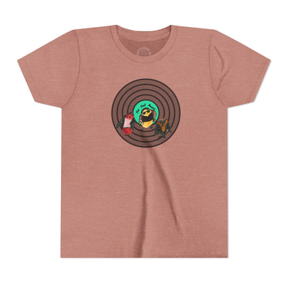 Youth Tee — Cute Cool Beans Retro Vinyl Graphic