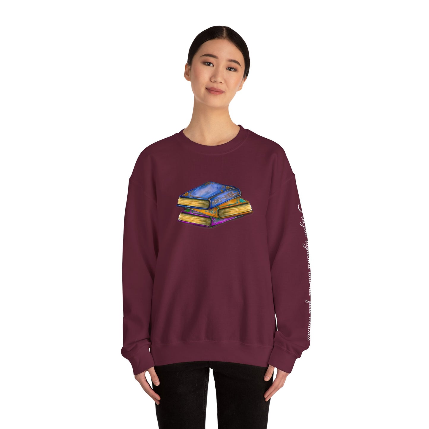 Book- His jaw tightened... Unisex Heavy Blend™ Crewneck Sweatshirt