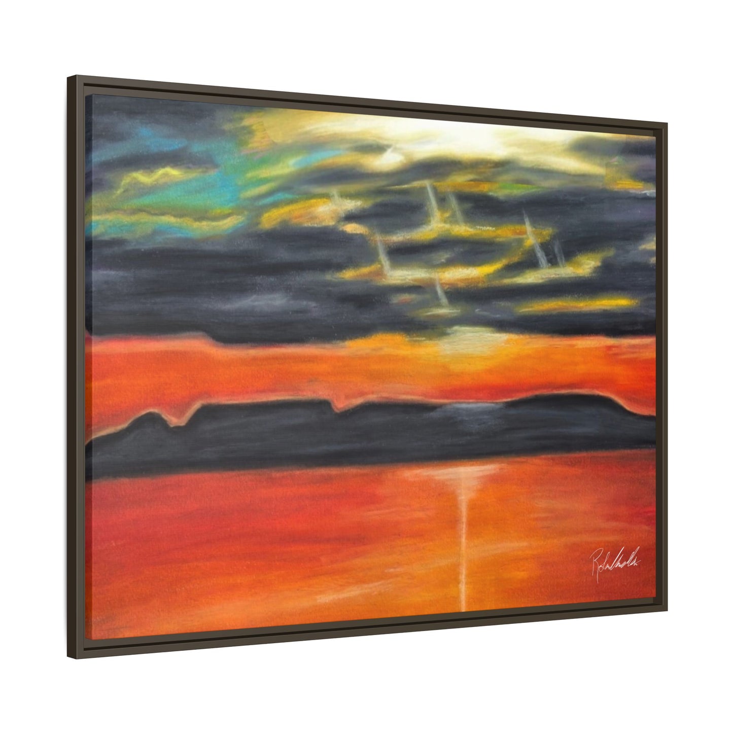 Sleeping Giant at Sunset Framed Wall Art