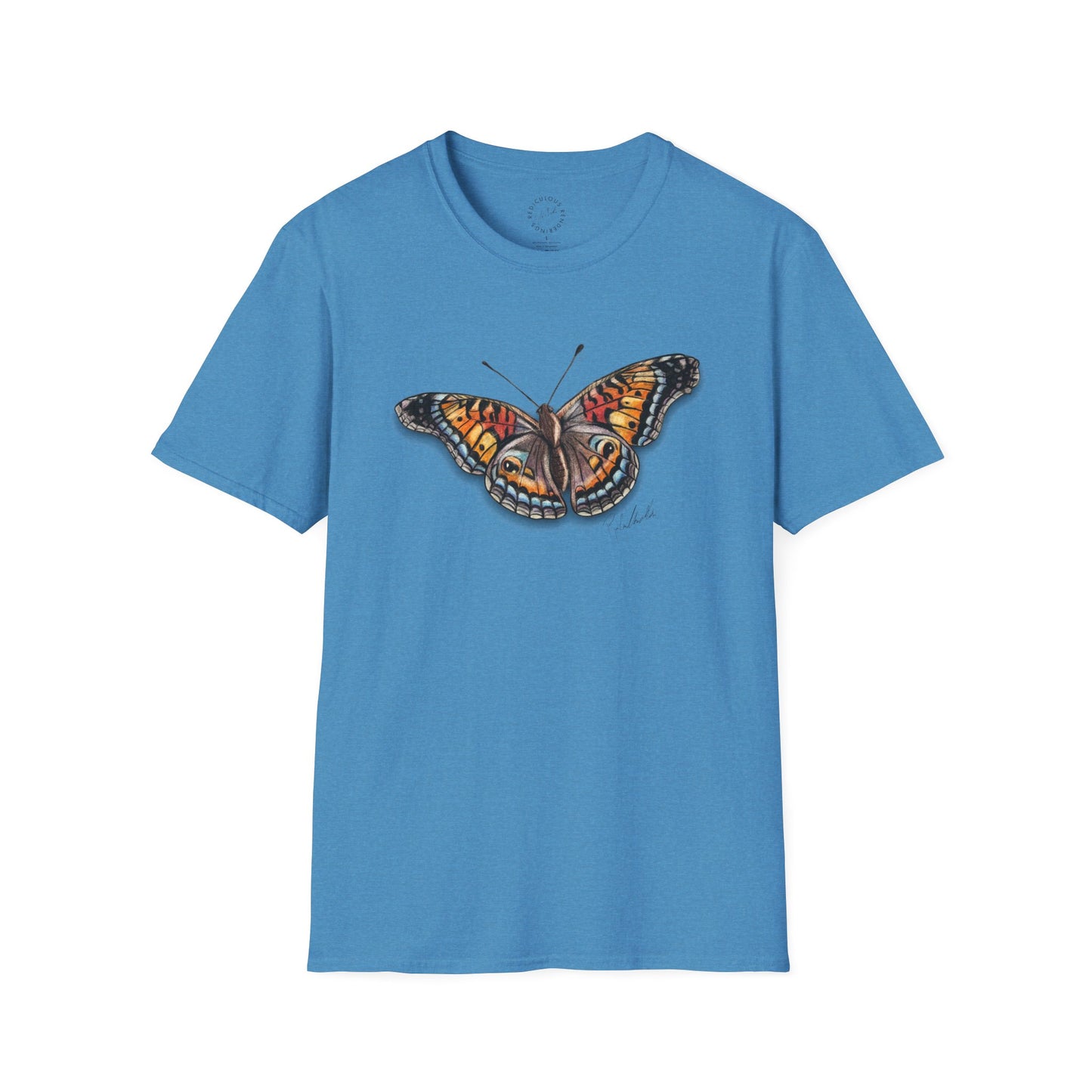 Butterfly Unisex Softstyle Print T-Shirt