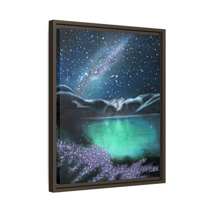 Night Sky over Spring Lake Framed Wall Art