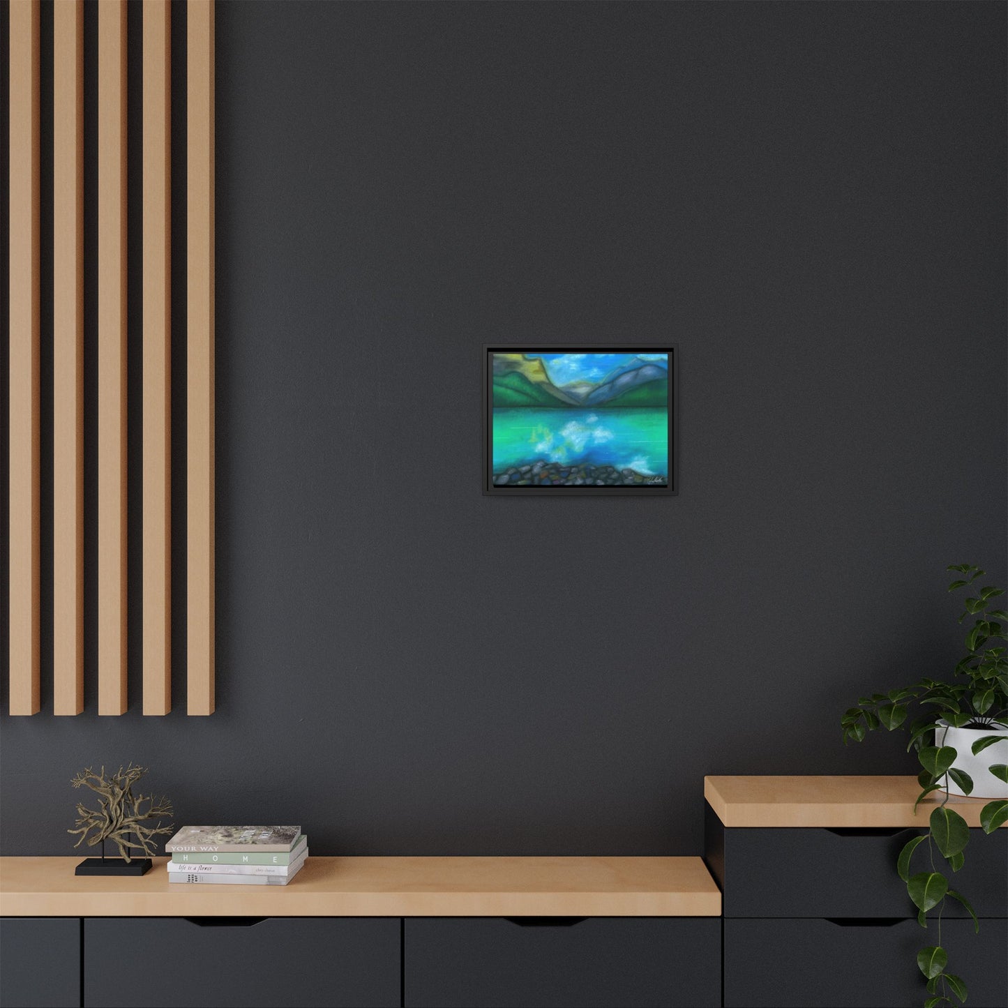 Mountain Lake Framed Wall Art