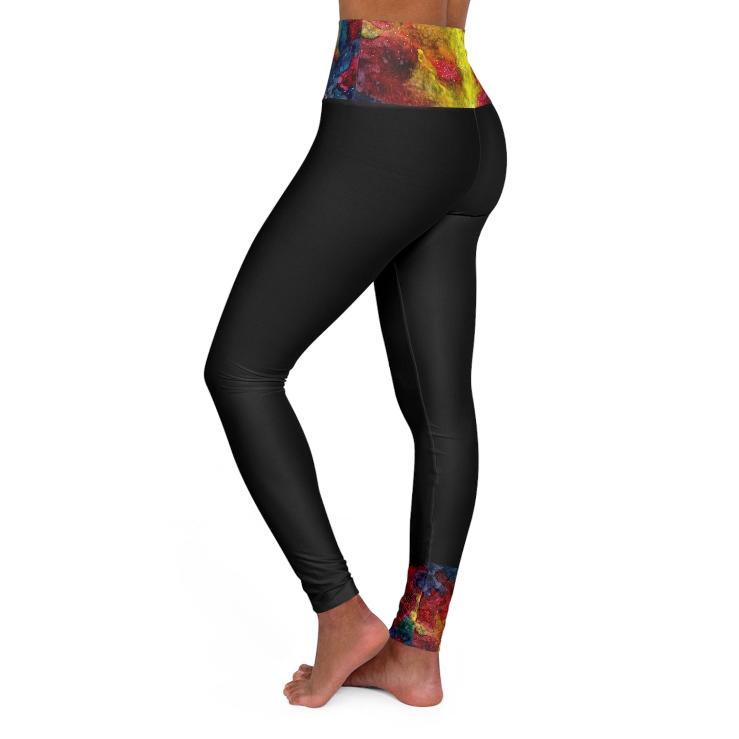 Sunset Clouds Galaxy High Waisted Yoga Leggings (AOP)