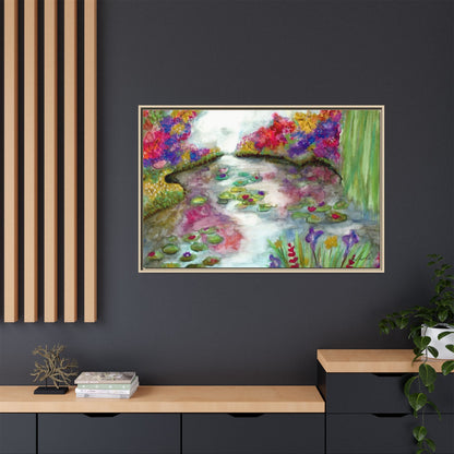 Floral Summer Pond Framed Wall Art