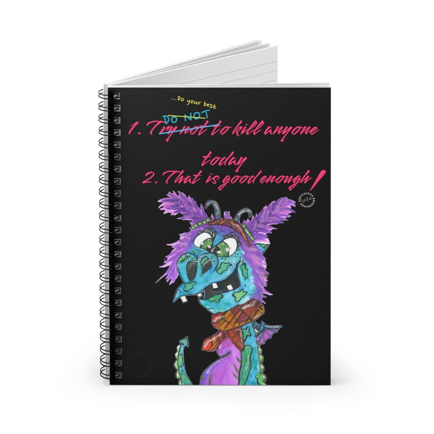 Dragon Ruled Line Notebook 118 Pages, Printed Cover