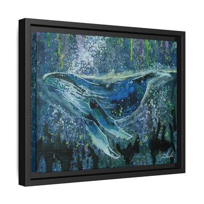 Watercolor Whale Framed Wall Art
