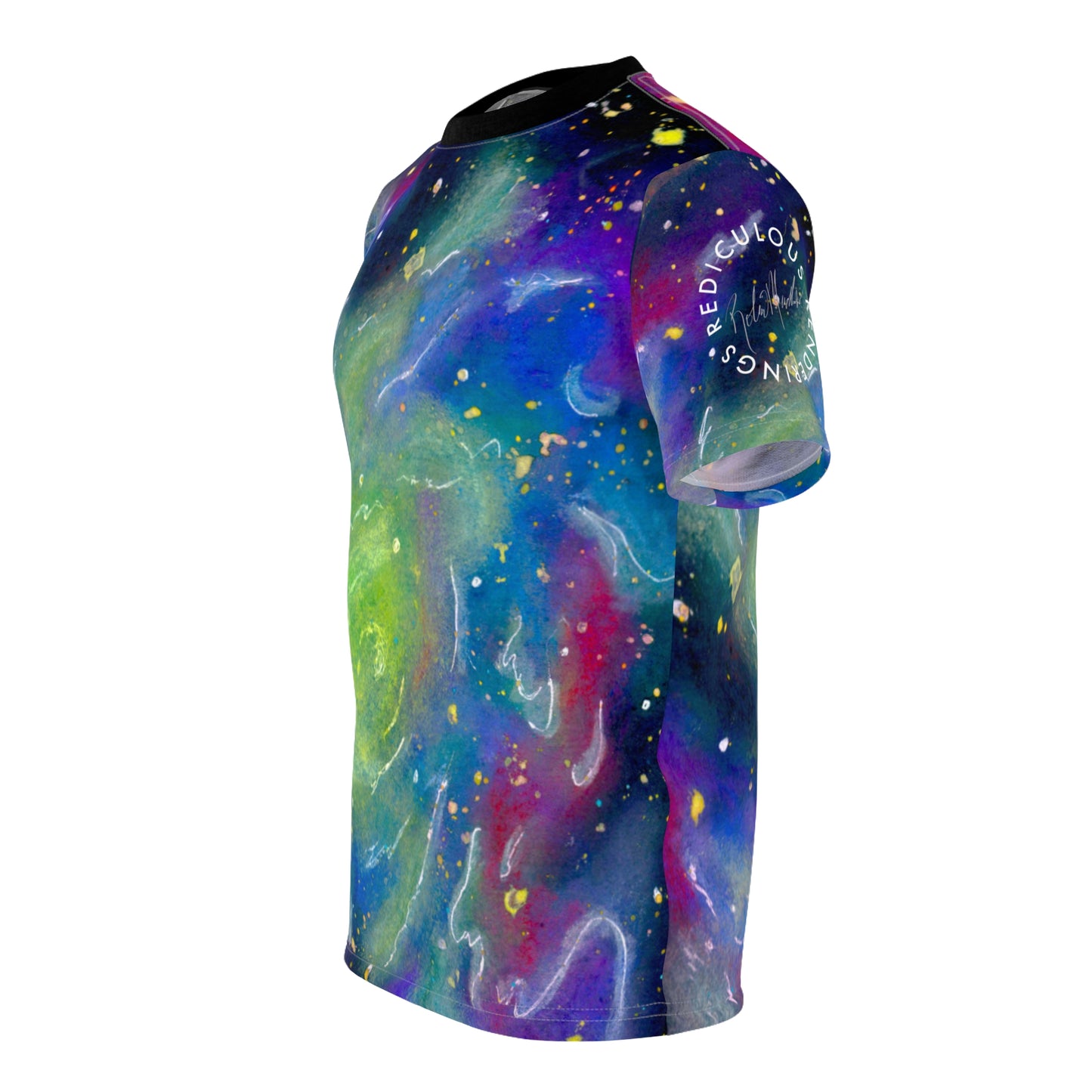 Rainbow Vortex Galaxy Unisex T-Shirt (AOP)