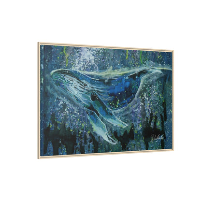Watercolor Whale Framed Wall Art