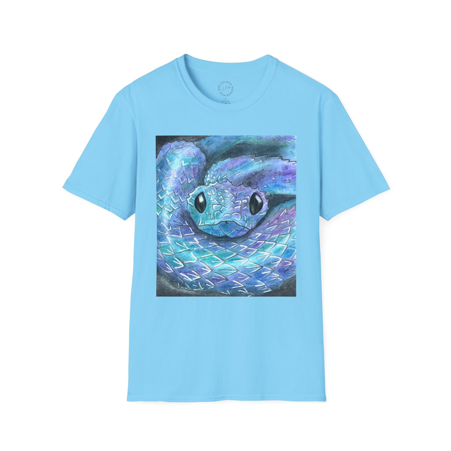 Cute Snake Unisex Softstyle Print T-Shirt