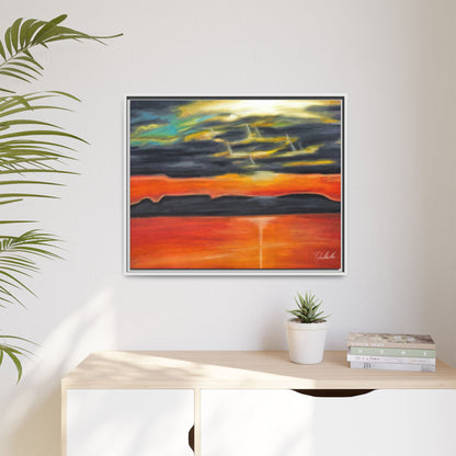 Sleeping Giant at Sunset Framed Wall Art