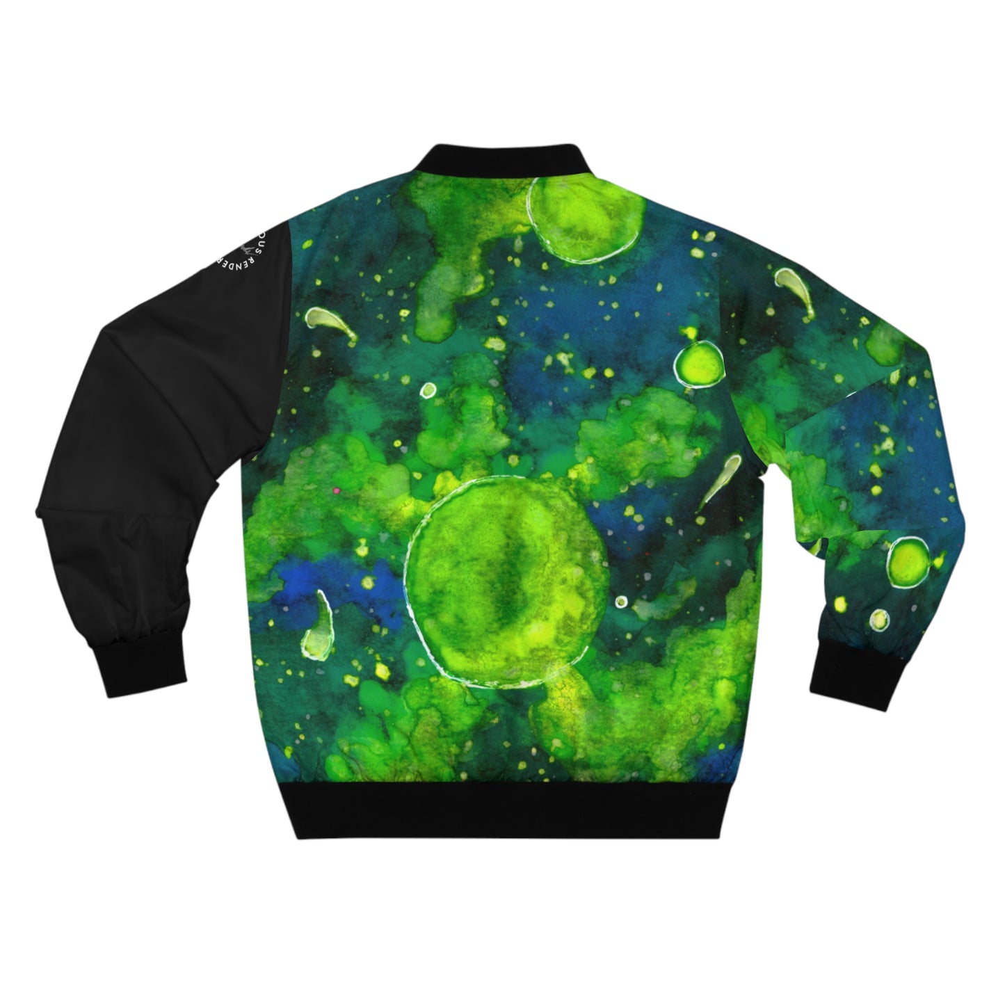 Green Galaxy Men's Bomber Jacket (AOP)