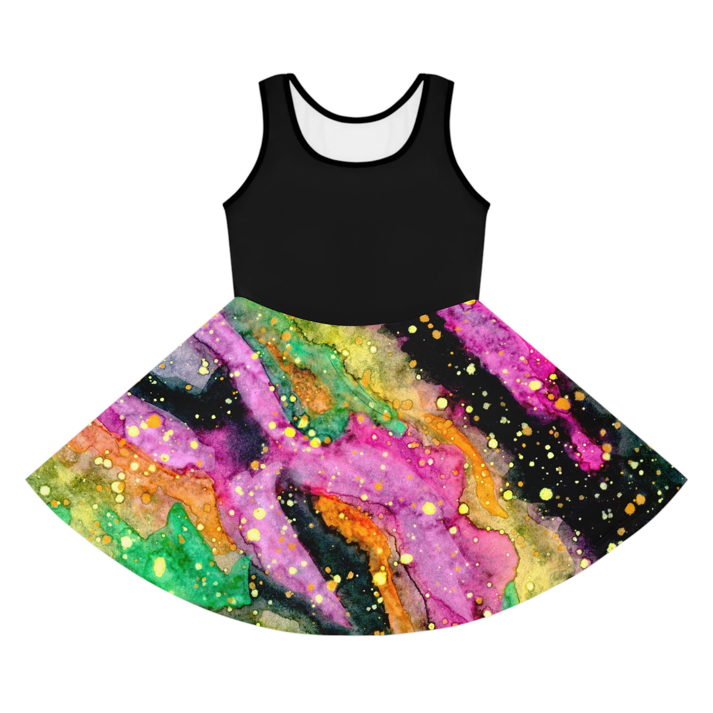 Neon Galaxy Girls' Sleeveless Sundress (AOP)