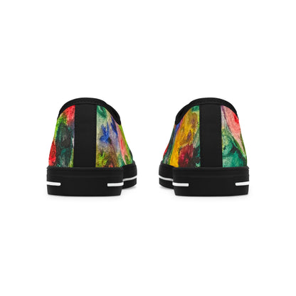 Floral Watercolor Women's Low Top Sneakers