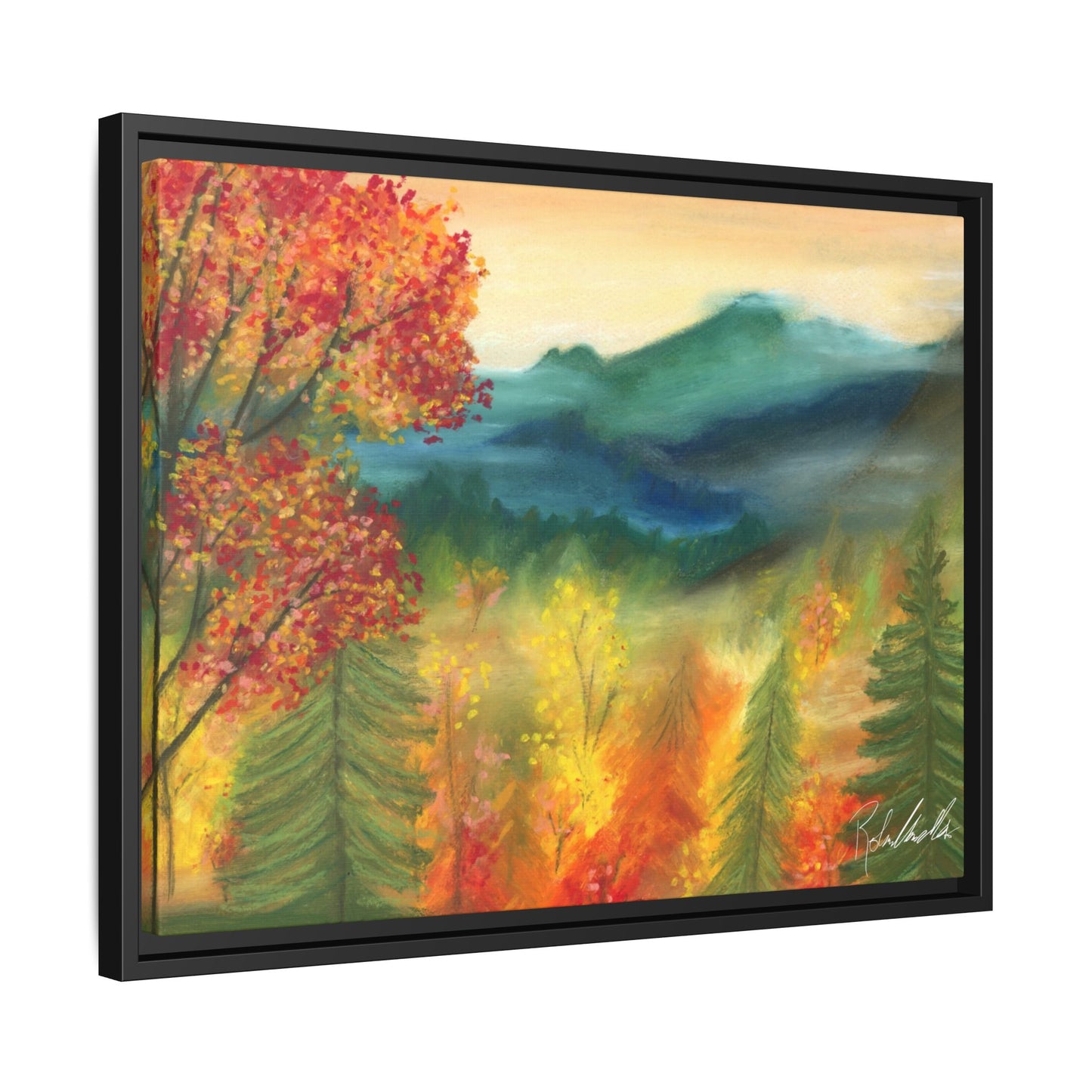 Fall Mountains Framed Wall Art