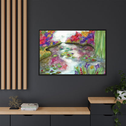 Floral Summer Pond Framed Wall Art