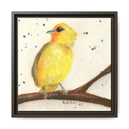 Yellow Canary Bird Framed Wall Art