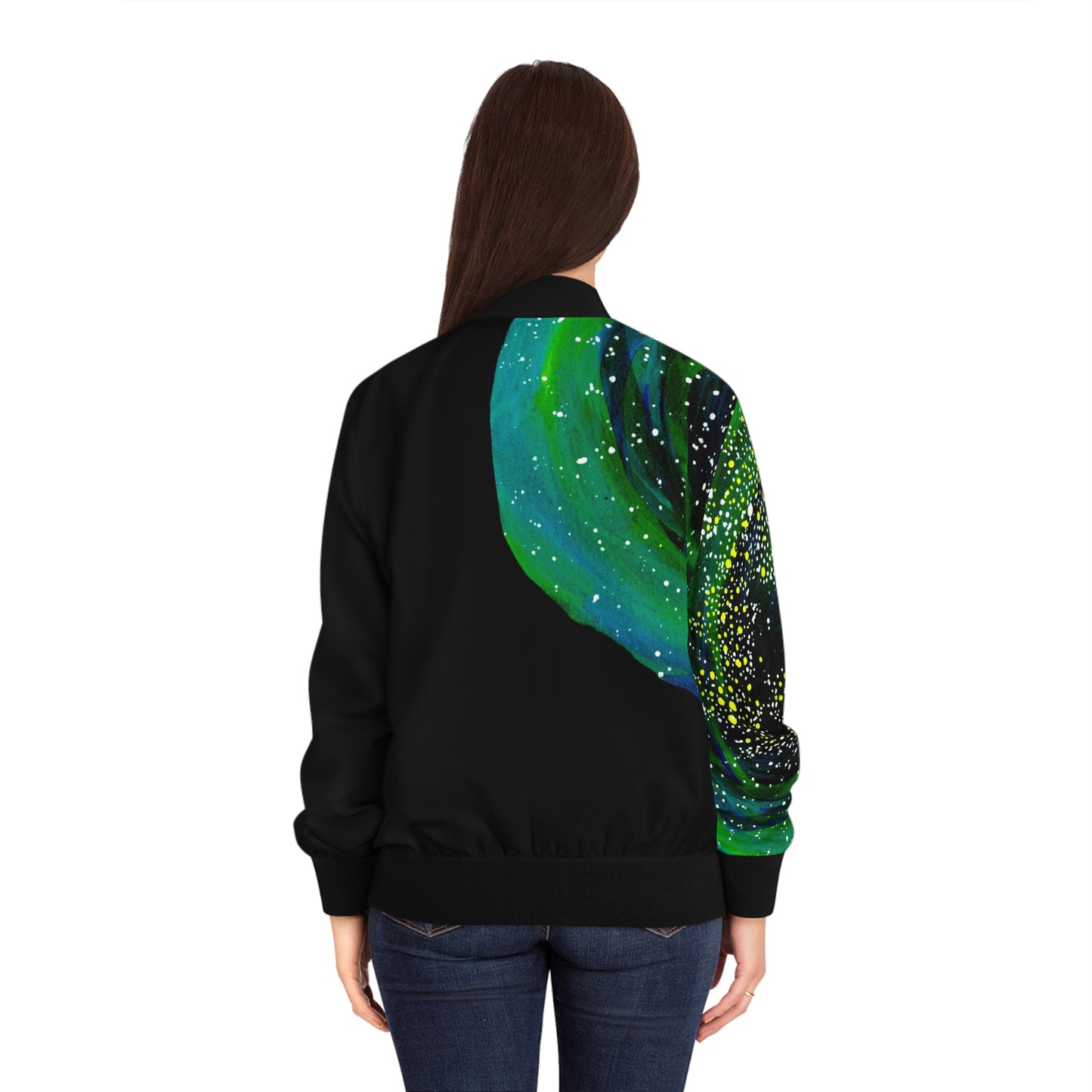 Spiral Galaxy Women's Bomber Jacket (AOP)