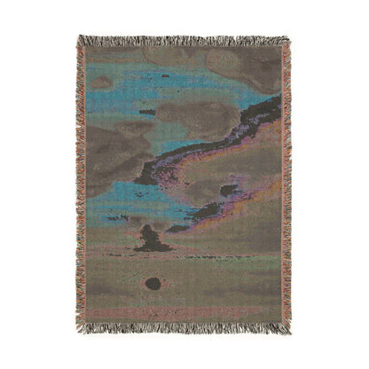 Abstract Beach Woven Blanket – Colorful Tapestry Throw