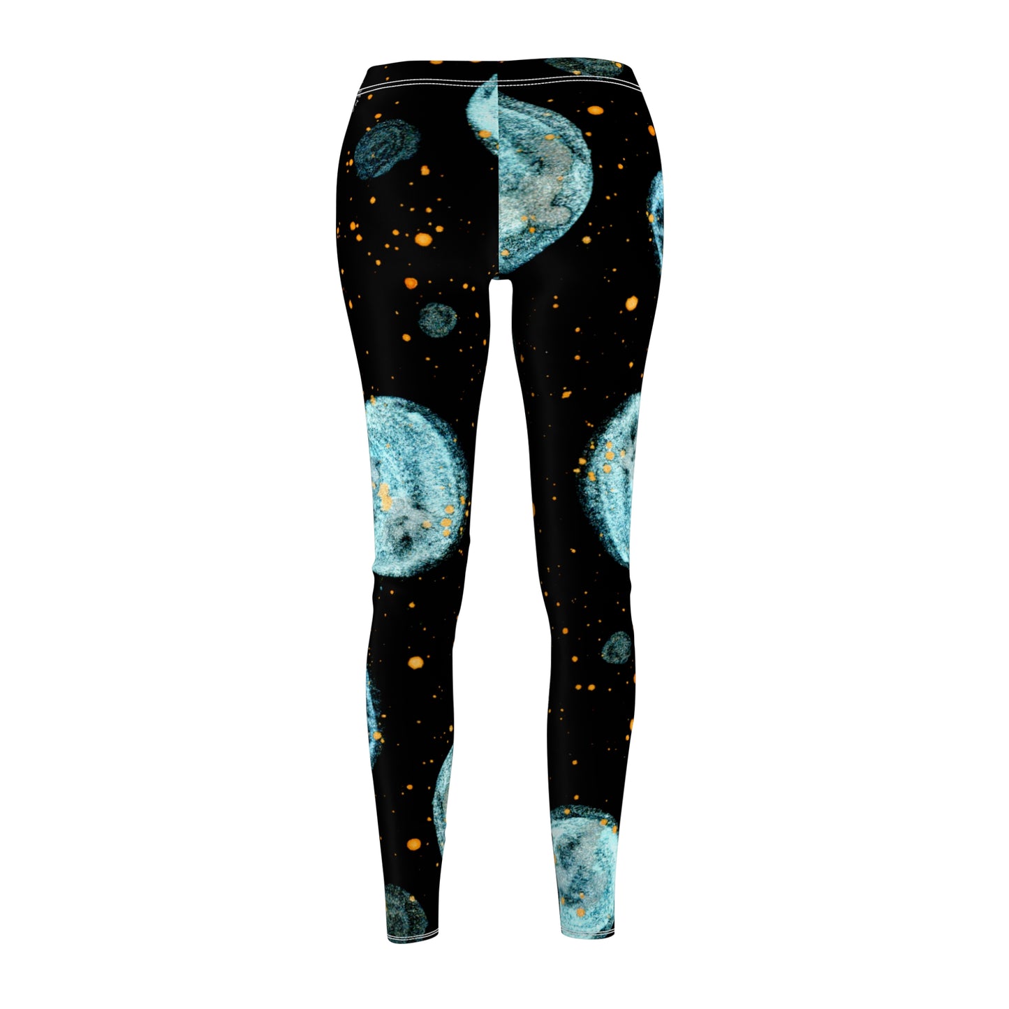 Little Blue Planets Galaxy Women's Cut & Sew Casual Leggings (AOP)