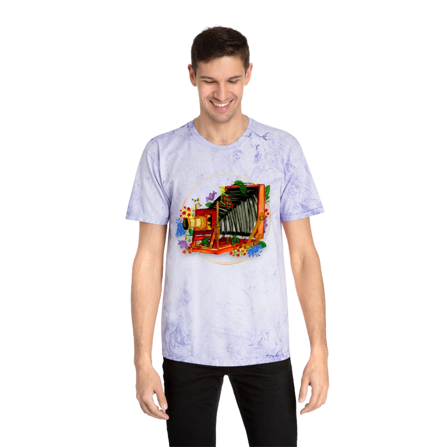 Vintage Camera Unisex Color Blast T-Shirt