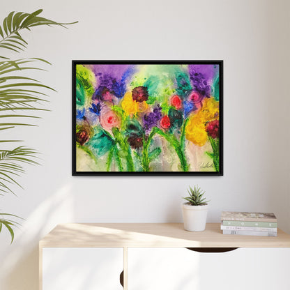 Abstract Flowers Framed Wall Art