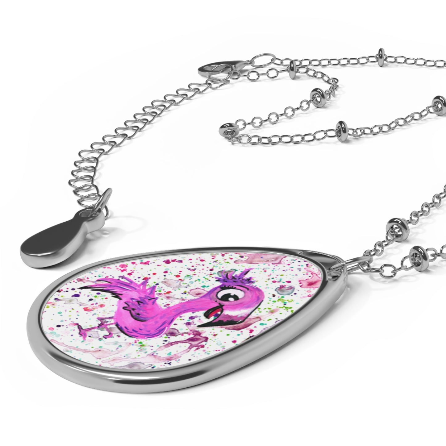 Flamingo 4 Oval Necklace