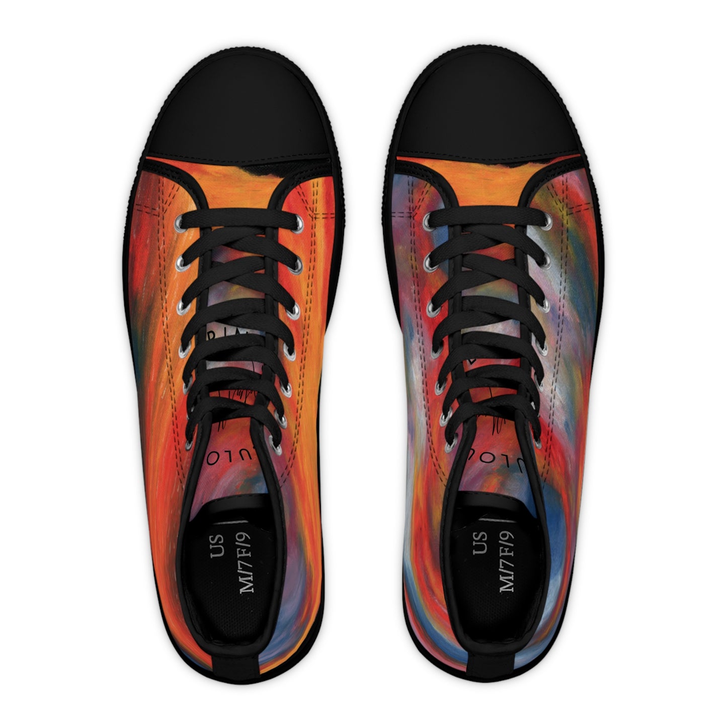 Sunset Over Lake Unisex Classic High Top Sneakers