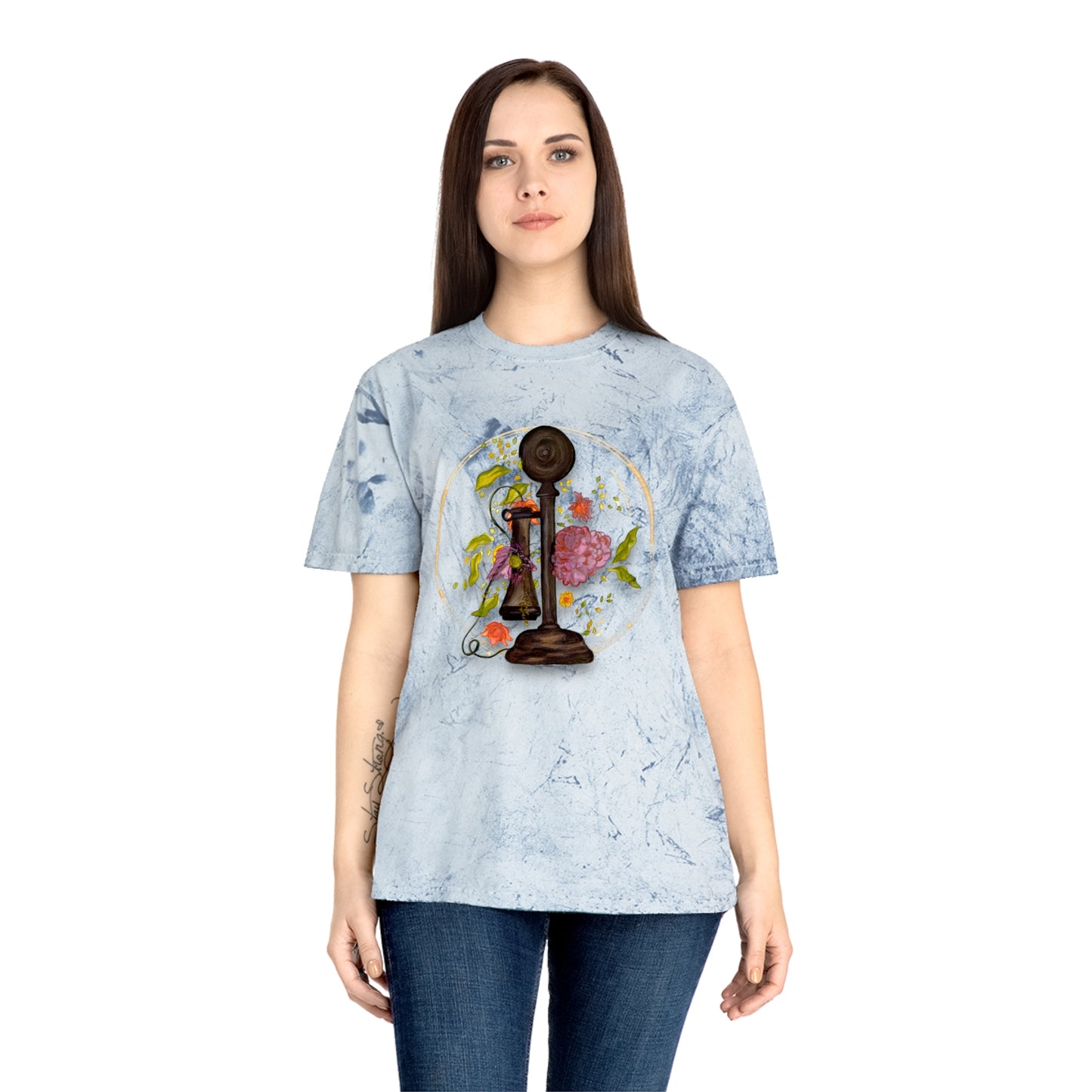 Vintage Phone Unisex Color Blast T-Shirt