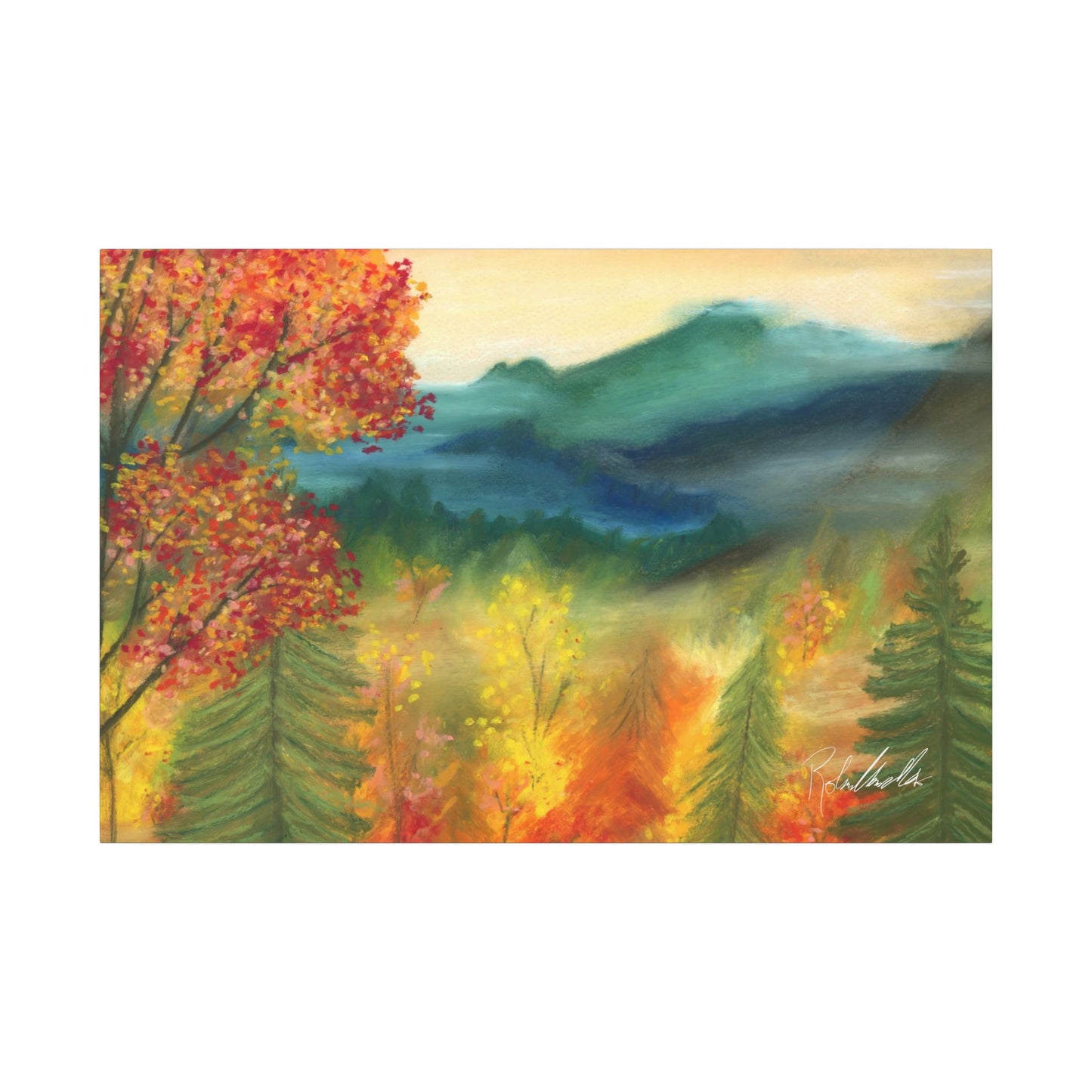 Fall Mountains Canvas Gallery Wrap