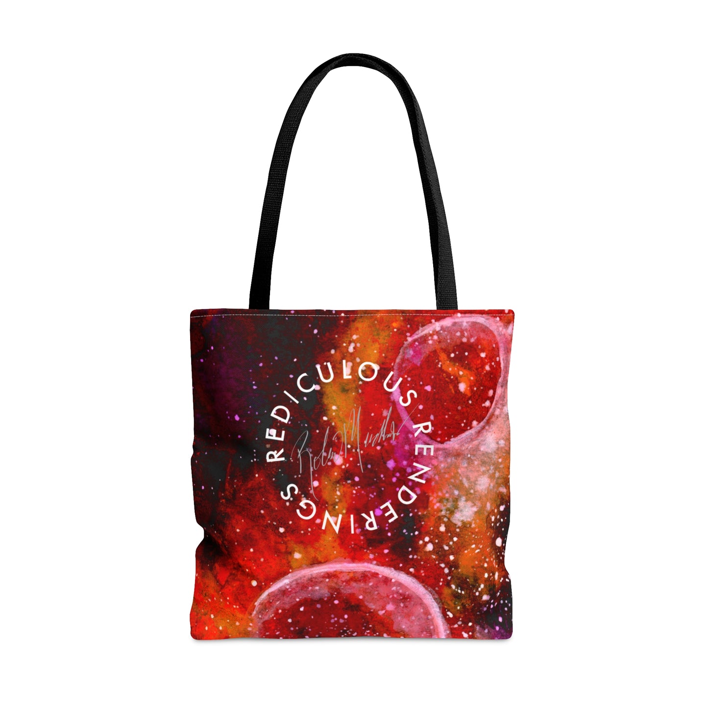 Orange Moons Galaxy Tote