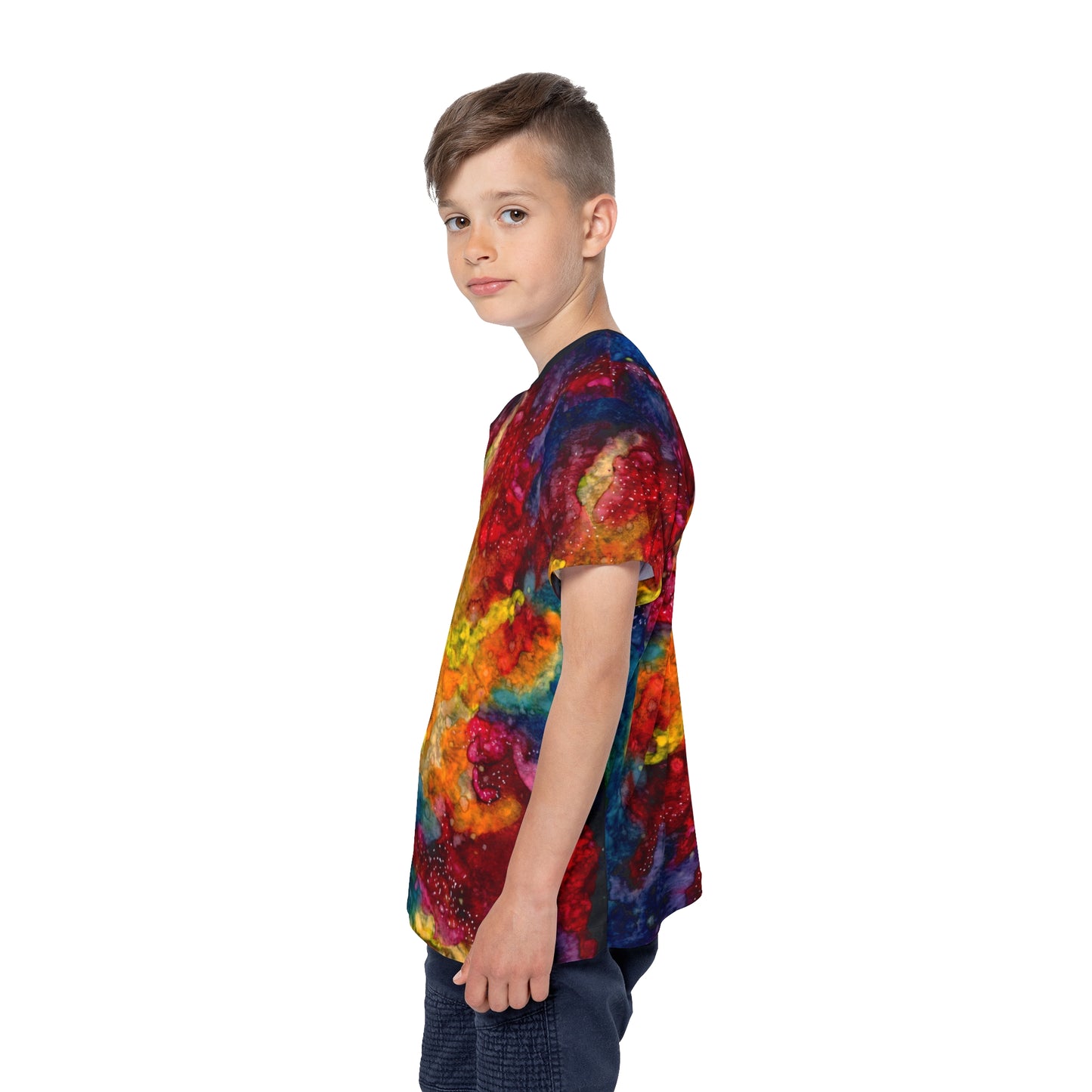 Sunset Clouds Galaxy Kids Sports Jersey (AOP)