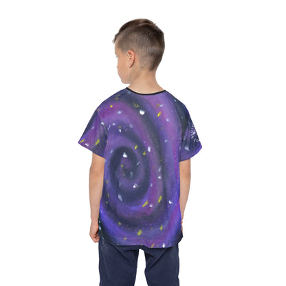 Kids Panda Galaxy Jersey — Cute Star-Holding Panda All-Over Print