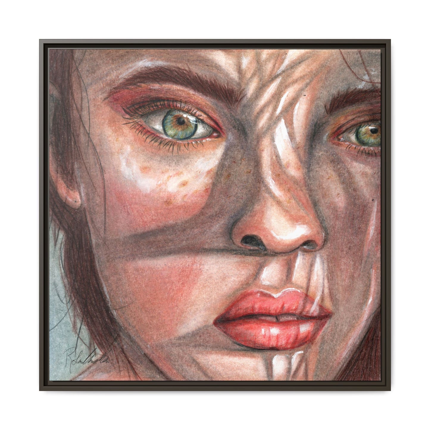 Woman In the Shadows Framed Wall Art