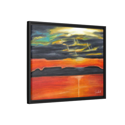 Sleeping Giant at Sunset Framed Wall Art