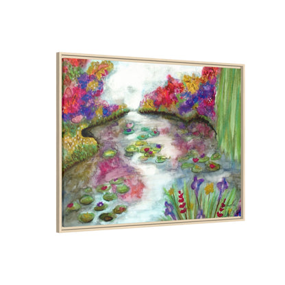 Floral Summer Pond Framed Wall Art