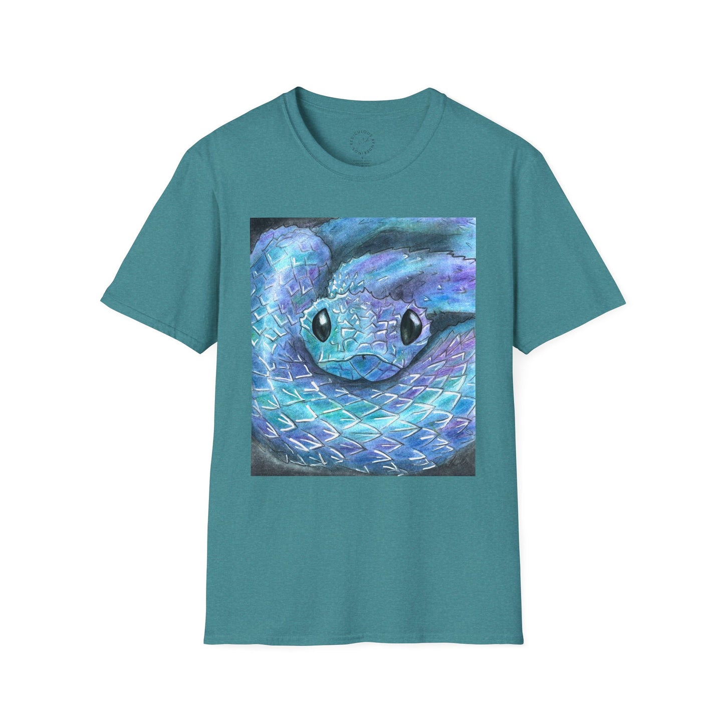 Cute Snake Unisex Softstyle Print T-Shirt