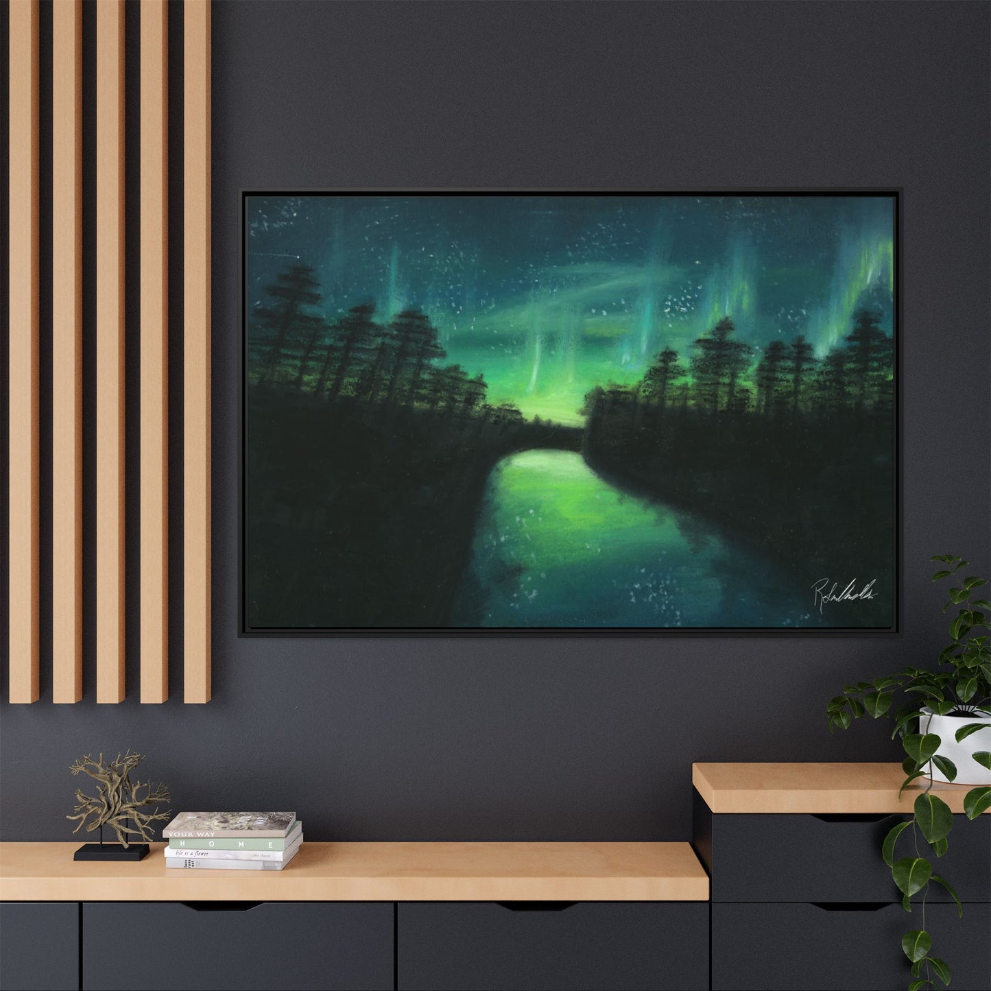 Northern Lights Framed Wall Art