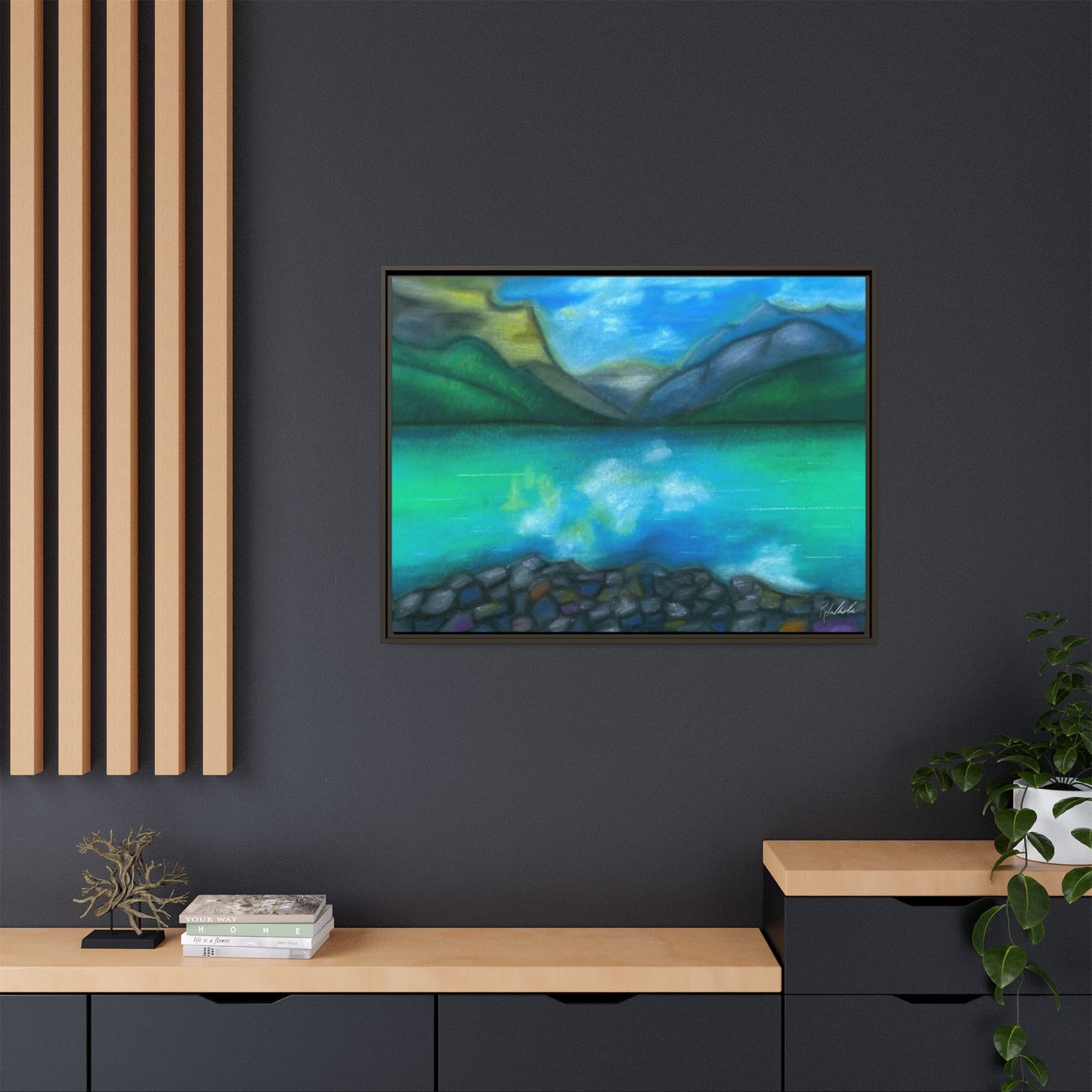 Mountain Lake Framed Wall Art