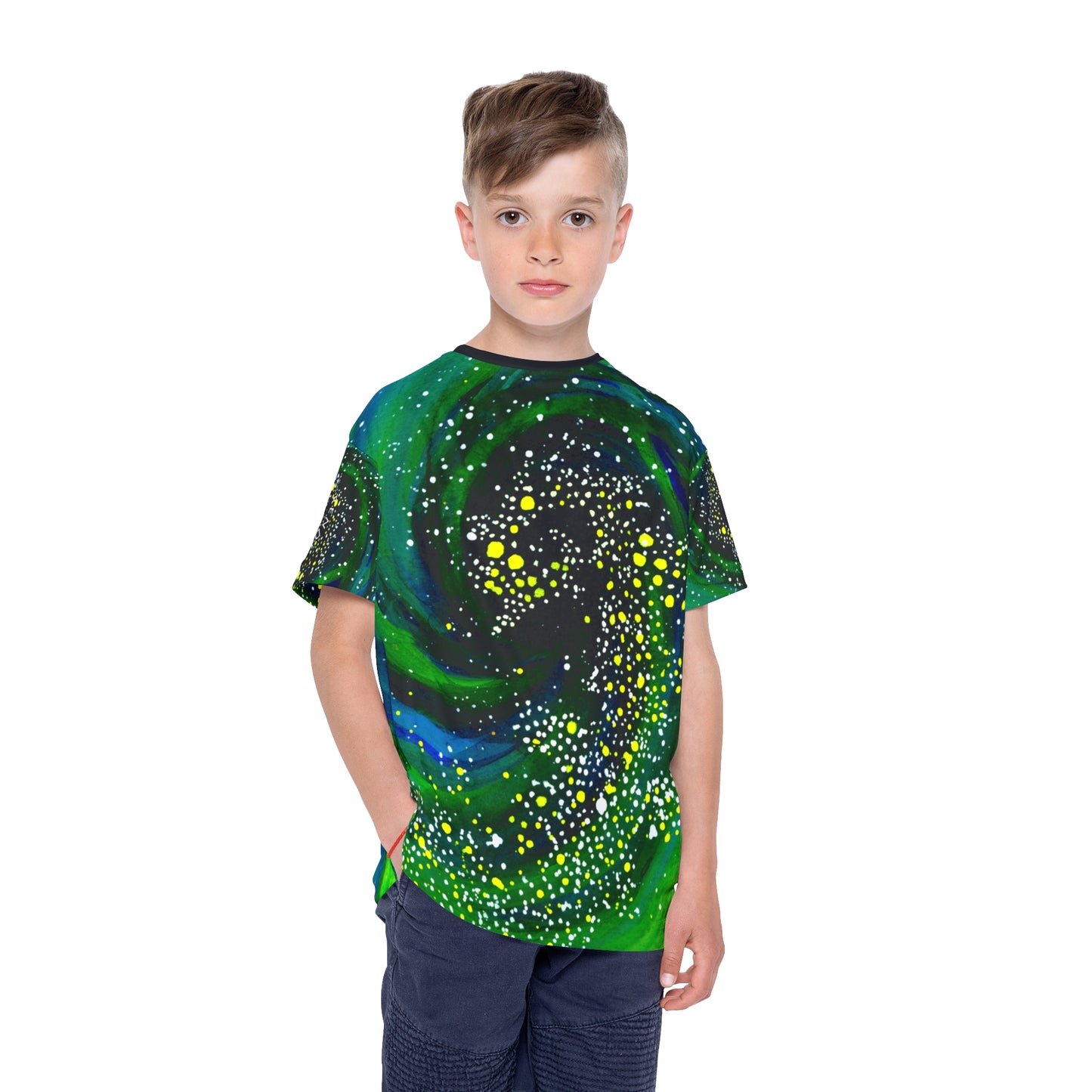 Spiral Galaxy Kids Sports Jersey (AOP)