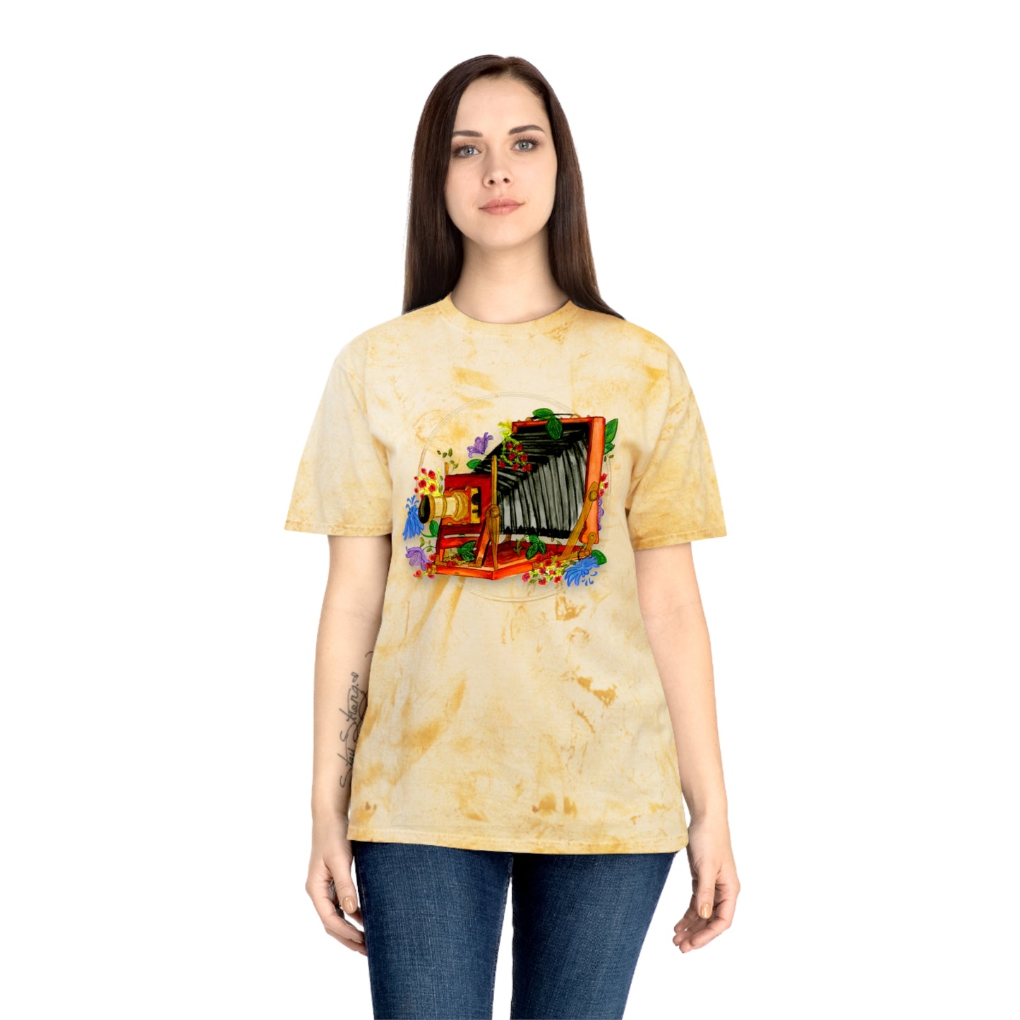 Vintage Camera Unisex Color Blast T-Shirt