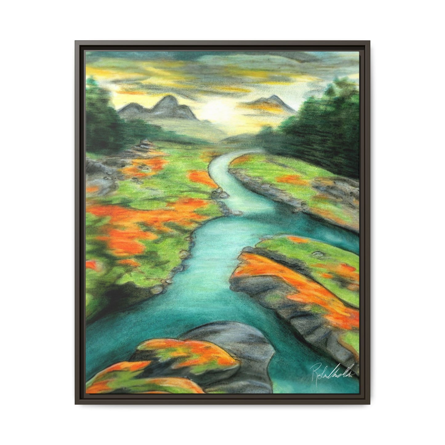 Mountain Stream Framed Wall Art