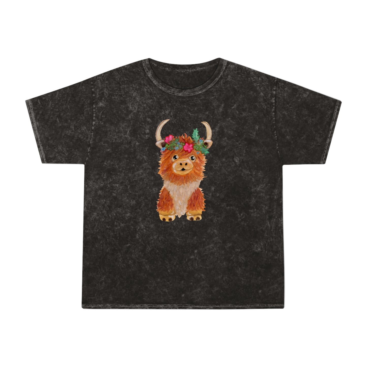 Cow Mineral Unisex Wash T-Shirt