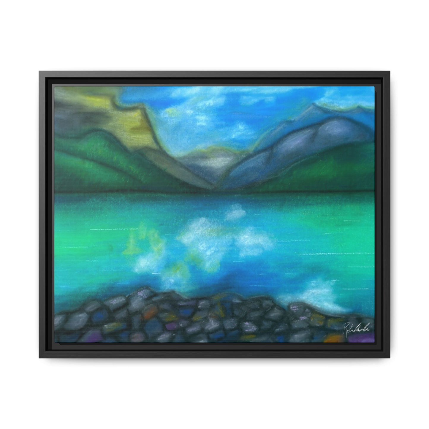 Mountain Lake Framed Wall Art