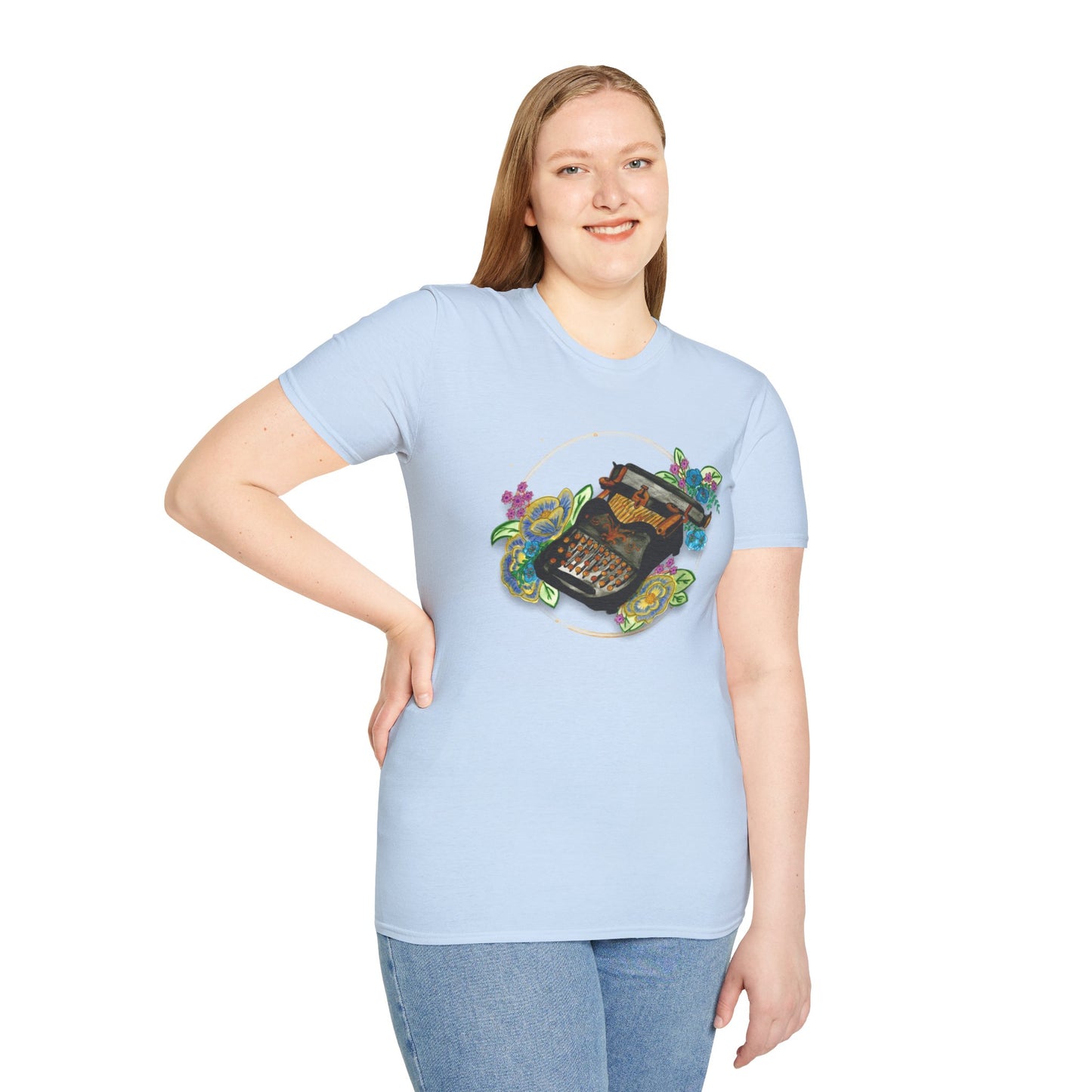 Vintage Typewriter Unisex Softstyle T-Shirt