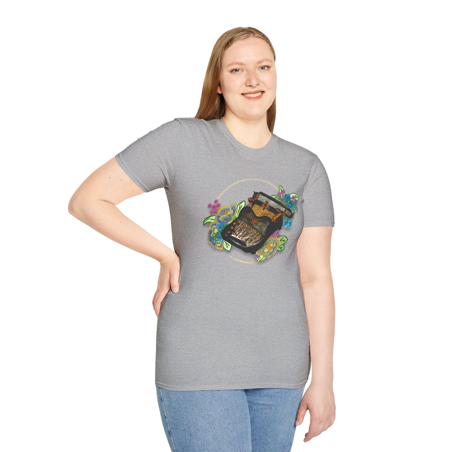 Vintage Typewriter Unisex Softstyle T-Shirt